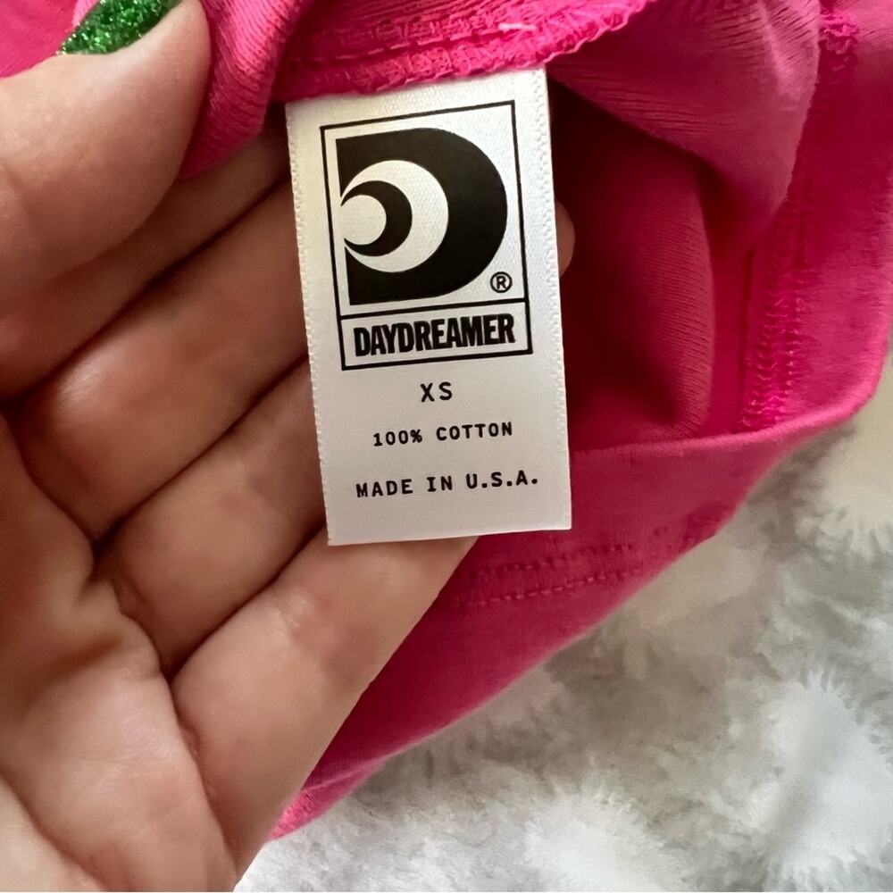 NWT Daydreamer‎ Hook and Eye Barbie Pink Punk Y2K Babydoll Baby T Womens XS - Picture 4 of 7